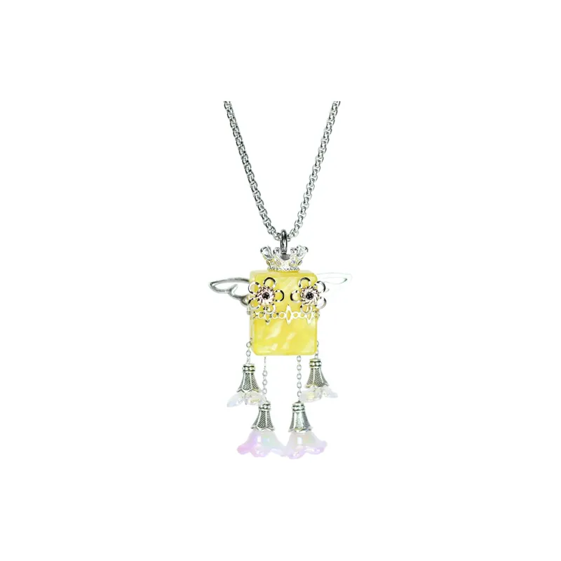 Wood Devil Alloy Necklaces Unisex-3