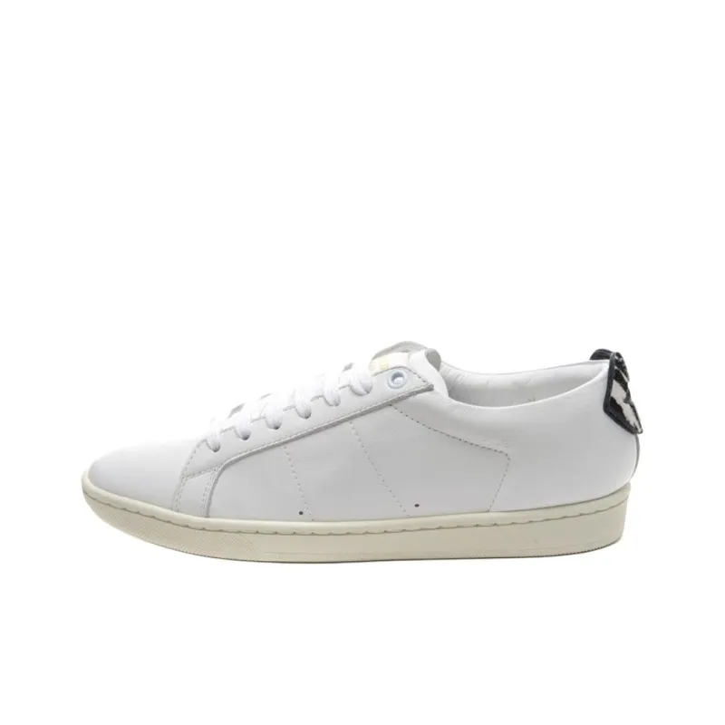 SAINT LAURENT Low Top Skateboard Shoes Women's White-0