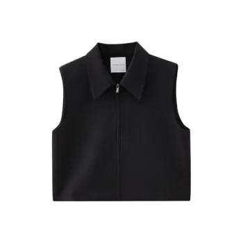 SHUIYUNJIAN Vests Women's Black Gray