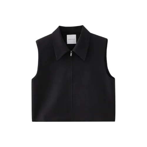 SHUIYUNJIAN Vests Women's Black Gray
