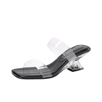 Mulinsen Stitching Crystal Abrasion Resistant Slide Slippers Women's