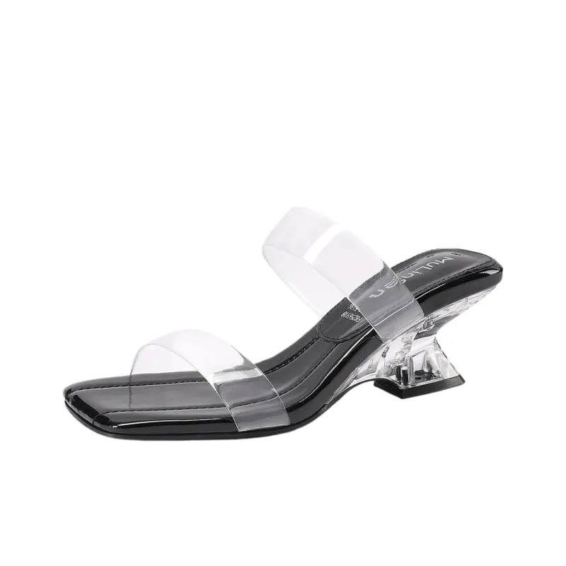 Mulinsen Stitching Crystal Abrasion Resistant Slide Slippers Women's-6
