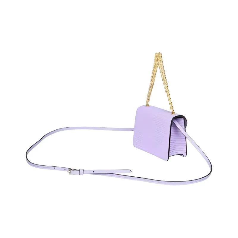 MOSCHINO Calfskin Shoulder Bag Women's Purple-2