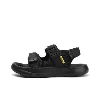 LEXON Beach Sandals Men Black/Khaki