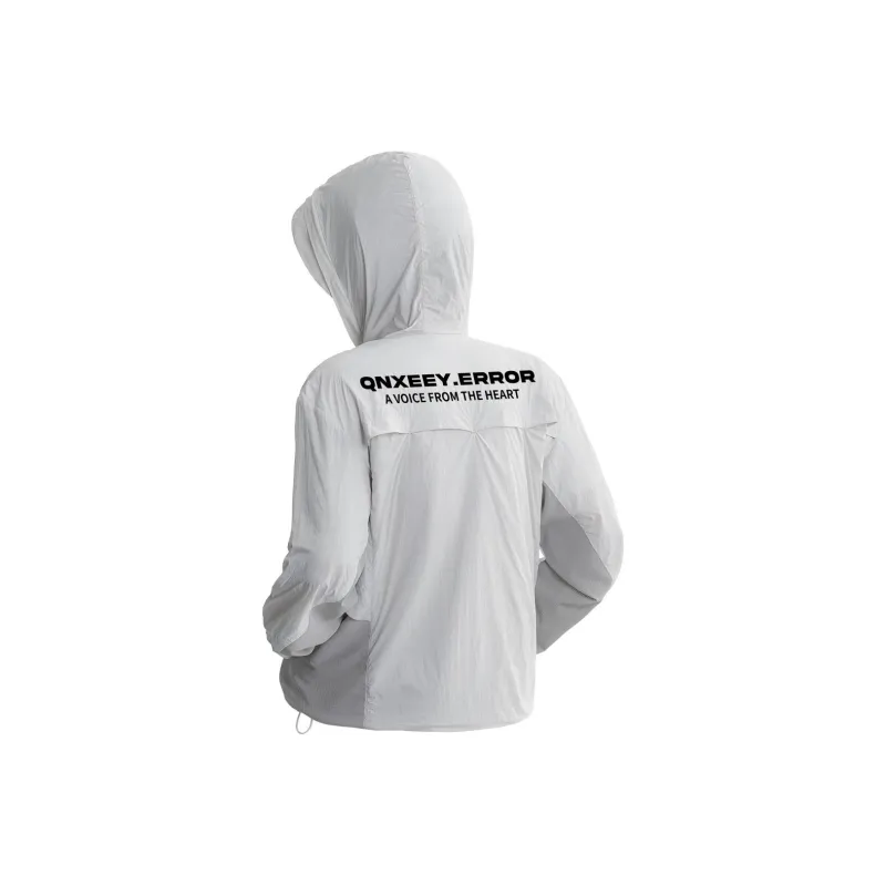 Qnxeey Breathable UV Protection Sun Protection Clothing Unisex-5