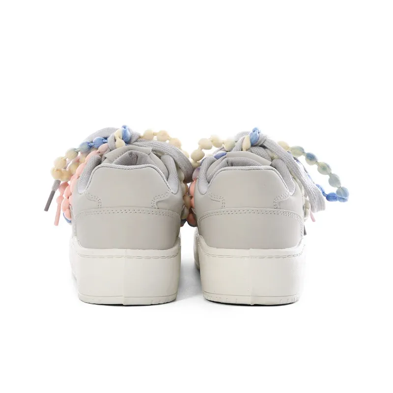 The New Age Family Low Top Skateboard Shoes Women's Gray-3