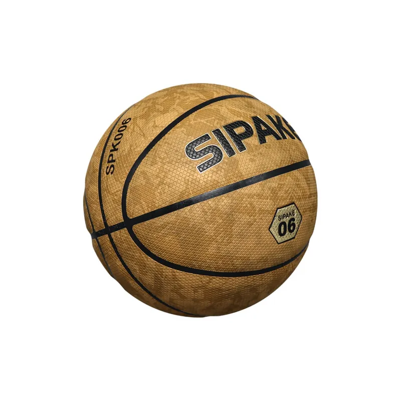 SIPAKESPORT PU Basketball Khaki Size 7 Ball Competition Unisex-2