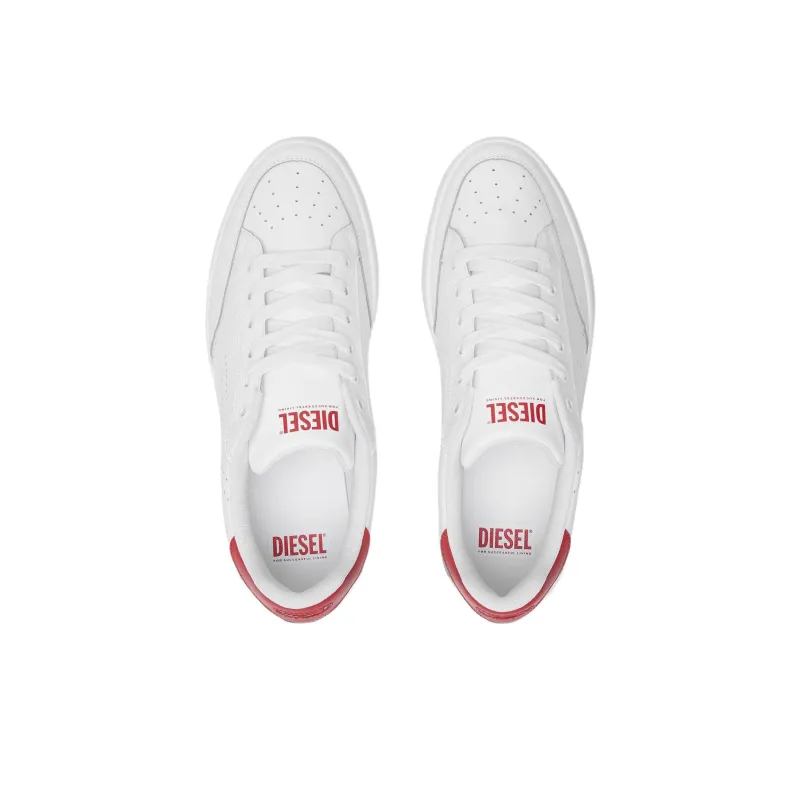 DIESEL S Dakota Low Top Skateboard Shoes Men's White-5