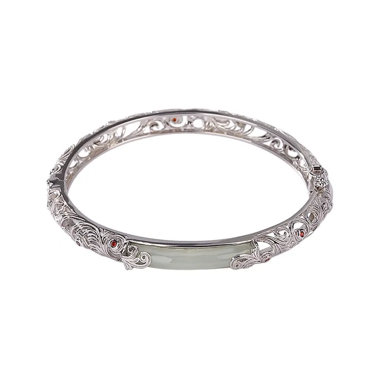 OONEE S925 Silver Bangles Women's-6