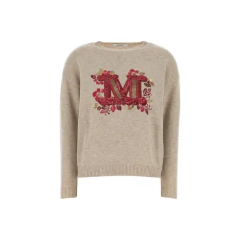 MaxMara Logo Embellished Crewneck Jumper