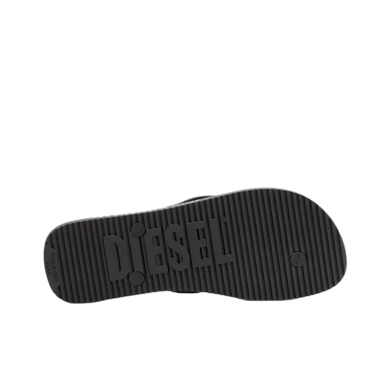 DIESEL Sa Rio Odor Resistant Flip Flops Women's Black-5