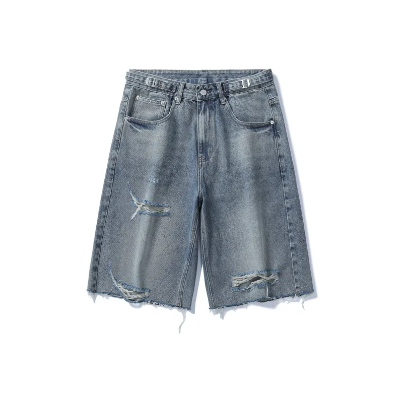 SANTASTIC Denim Shorts Men Blue-0