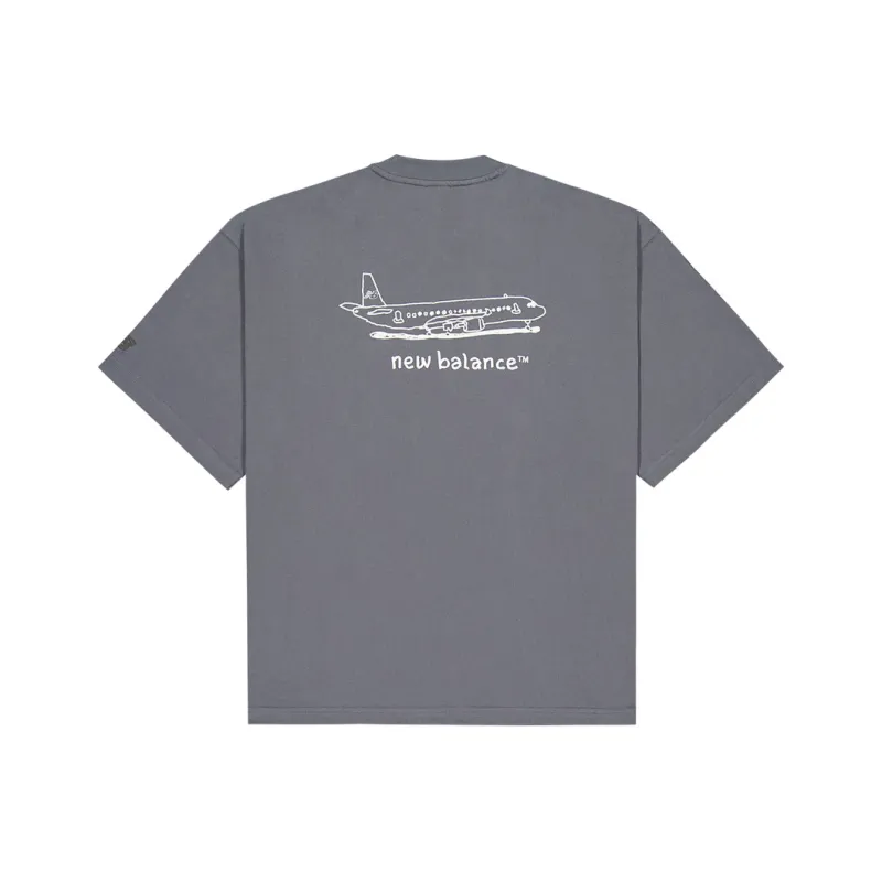 New Balance NB Grey SS25 T Shirt Men's Gray-1
