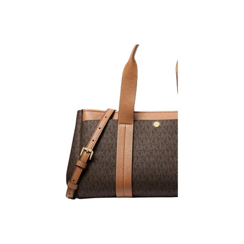 MICHAEL KORS Coated Canvas Shoulder Bag, Crossbody Bag, Handbag Trumpets Women's Tan-2