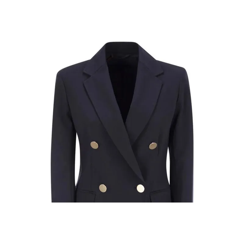 MaxMara Studio Lerici Double Breasted Long Sleeved Blazer-3