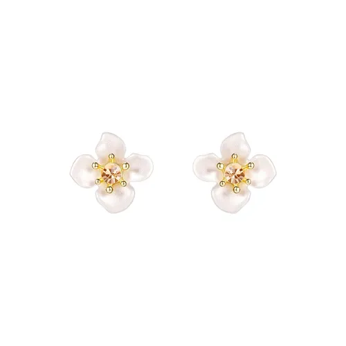 SHINE S925 Silver Stud Earrings Women's