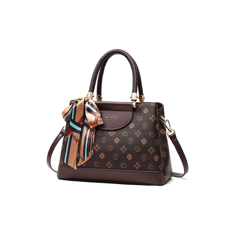 COMELY Synthetic Leather Shoulder Bag, Crossbody Bag, Handbag Regular Women's Coffee-9