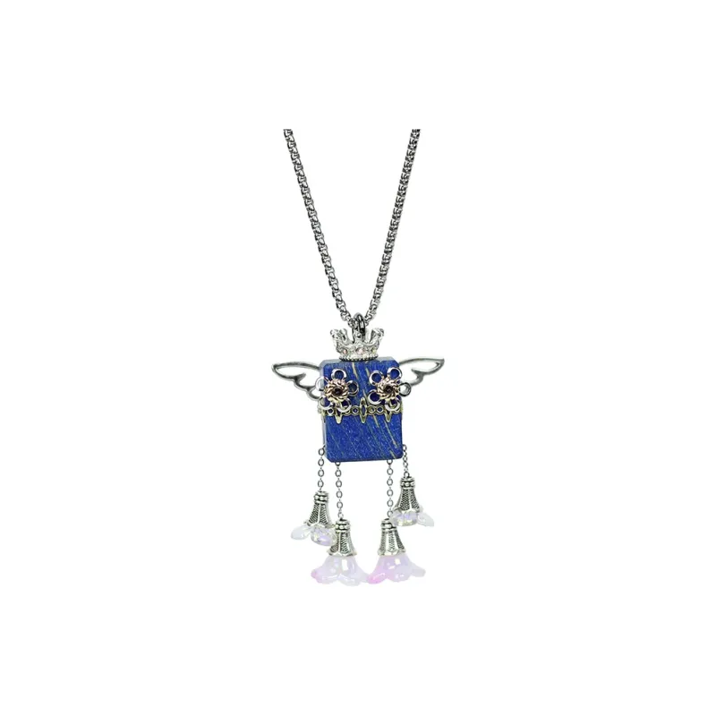 Wood Devil Alloy Necklaces Unisex-2
