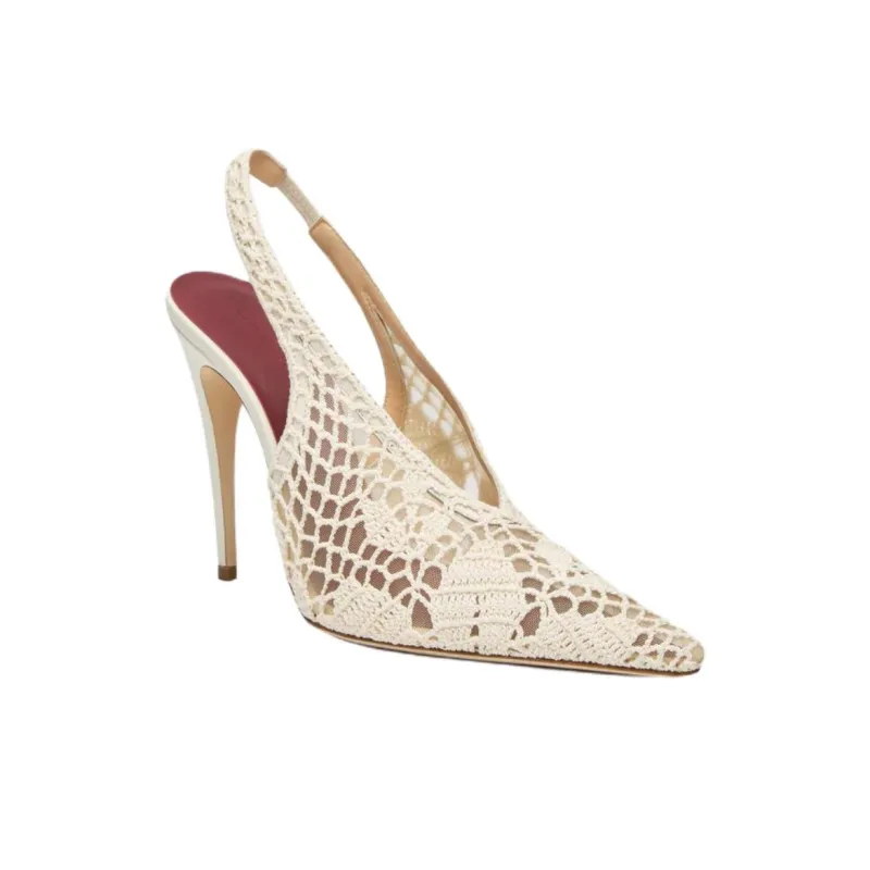 MAGDA BUTRYM Slim Heel High Heels 10.5cm Women's Milk White-2