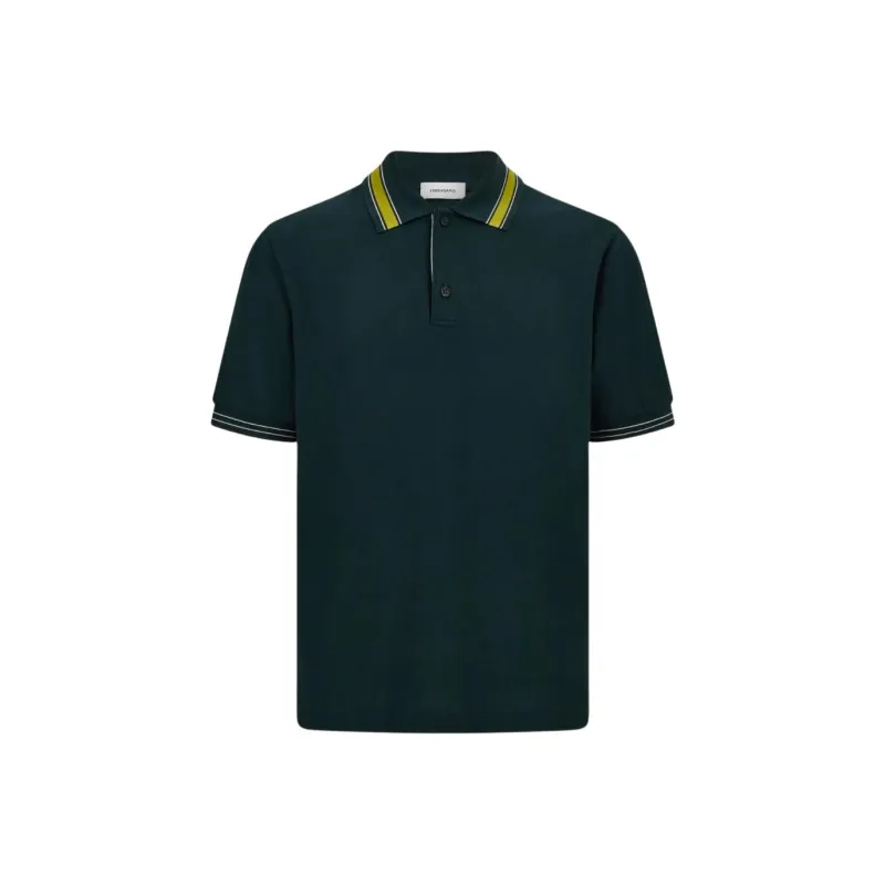 Ferragamo Striped collar Polo Shirt-0