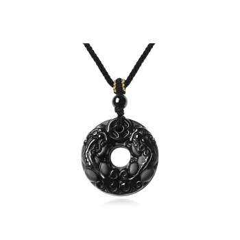 ALI THE FOX Obsidian Necklaces Unisex