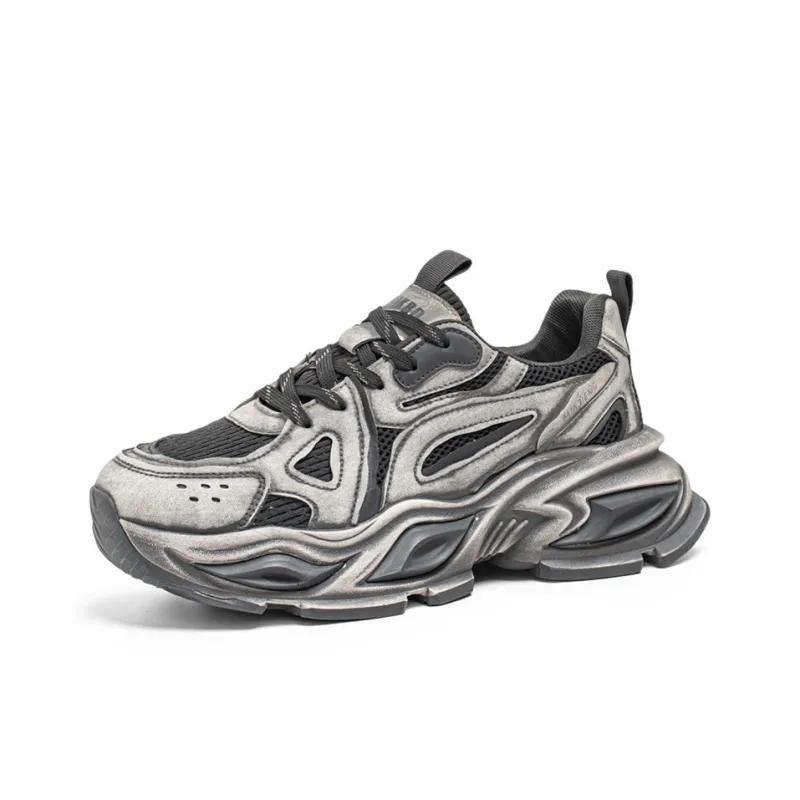 ROBINHOOD Slip Resistant, Abrasion Resistant, Breathable, Lightweight Low Top Chunky Sneakers Men's Box Included-12