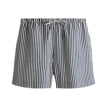 H&M Casual Shorts Women's Marine Blue/Stripes