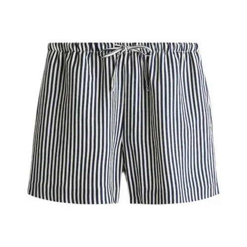 H&M Casual Shorts Women's Marine Blue/Stripes