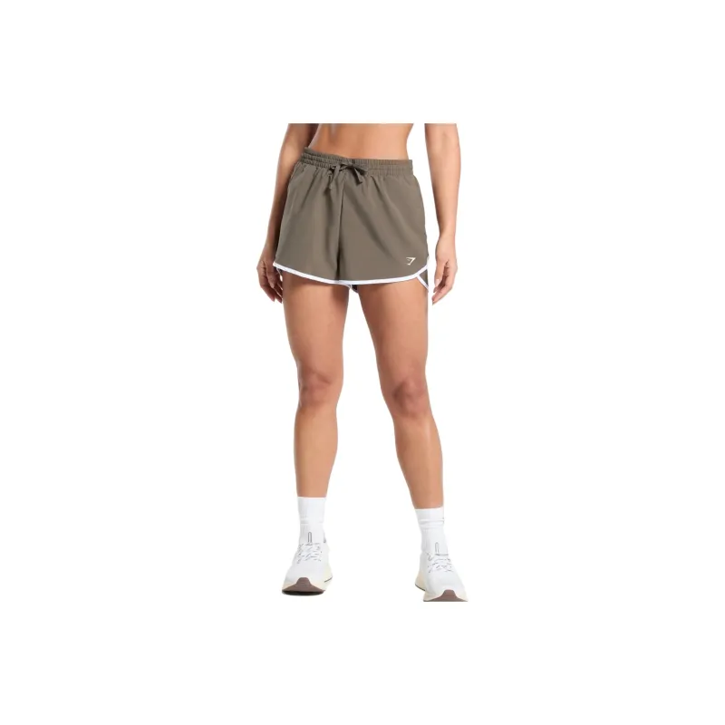 GYMSHARK Sports Shorts Women's Brown-0