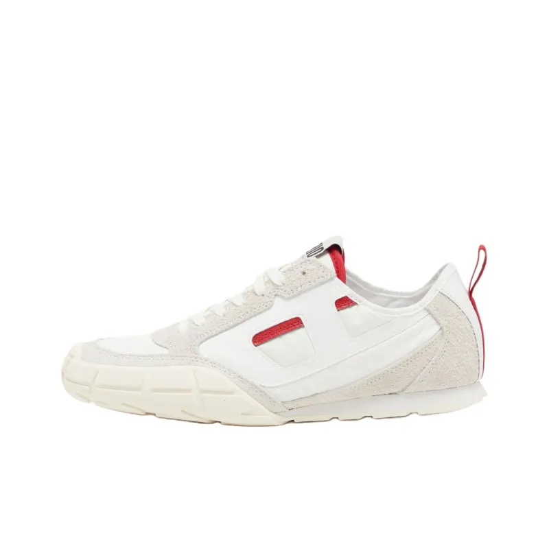 DIESEL S Pagodha Low Top Casual Shoes Men's White Red-0