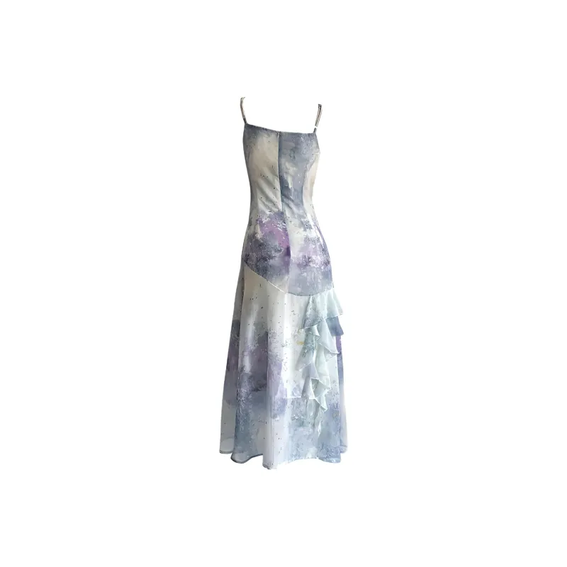 Mu Xiao Xin Slip Dresses Women's Wisteria Violet-1