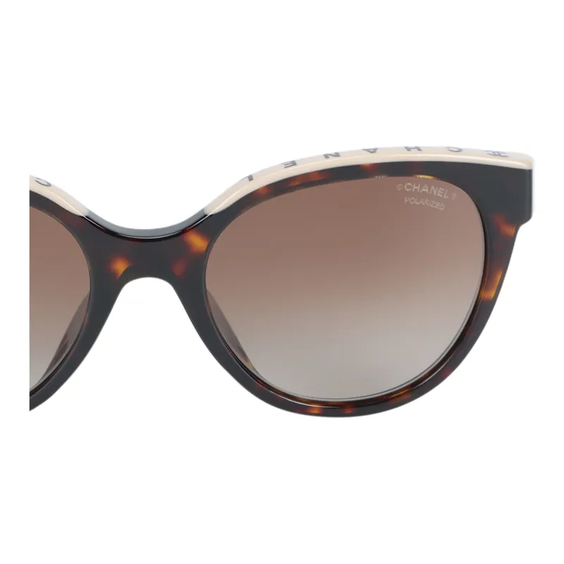 CHANEL Cat Eye Sunglasses Unisex Brown-4