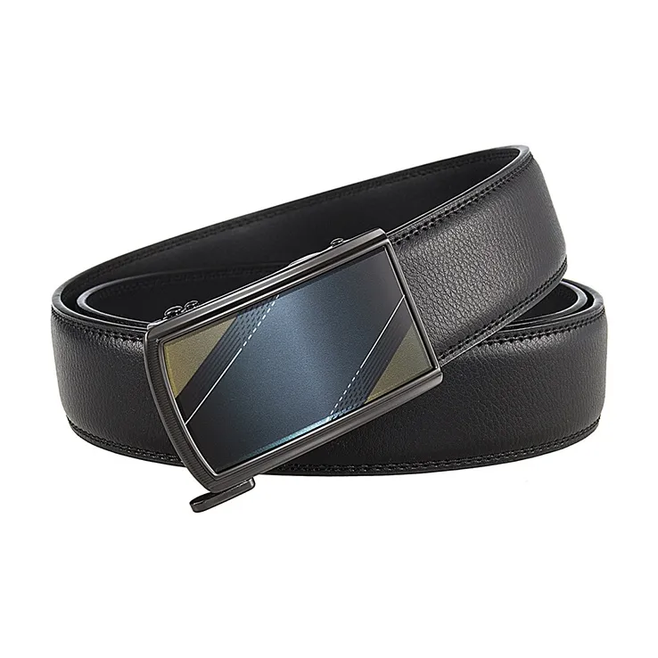 YUZHAOLIN Cow Leather Belts Men's Width 3.5CM-3