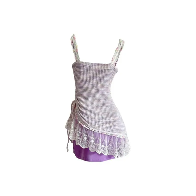 TIBINB Slip Dresses Women's Two Piece Set-1