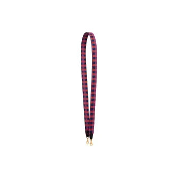 HERMES Maxi Quadrille Canvas With Swift Calfskin Bag Straps Women's Sapphire Blue / Anemone / Nasturtium / Black