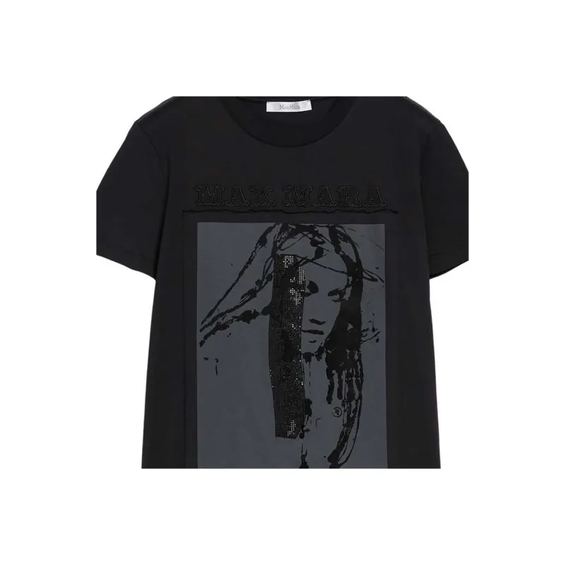 MaxMara T Shirts Women's Black-4