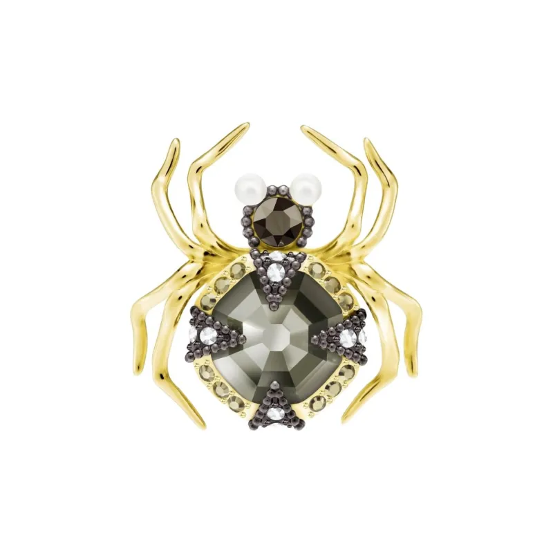 Swarovski Metal, Faux Crystal, Crystal, Pearl Earrings Women's Gold-0