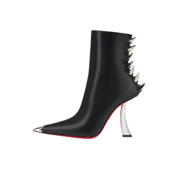 CL Kate Max Booty Spikes Claw Ankle Boots 10cm Women's Black