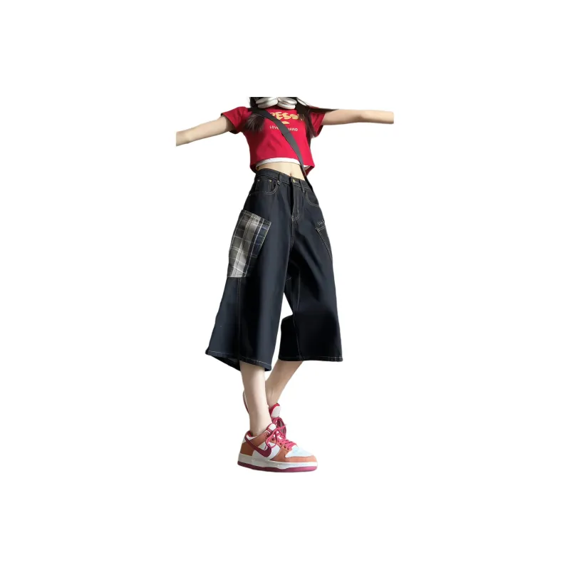 NXPTP Denim Shorts Unisex Black-1
