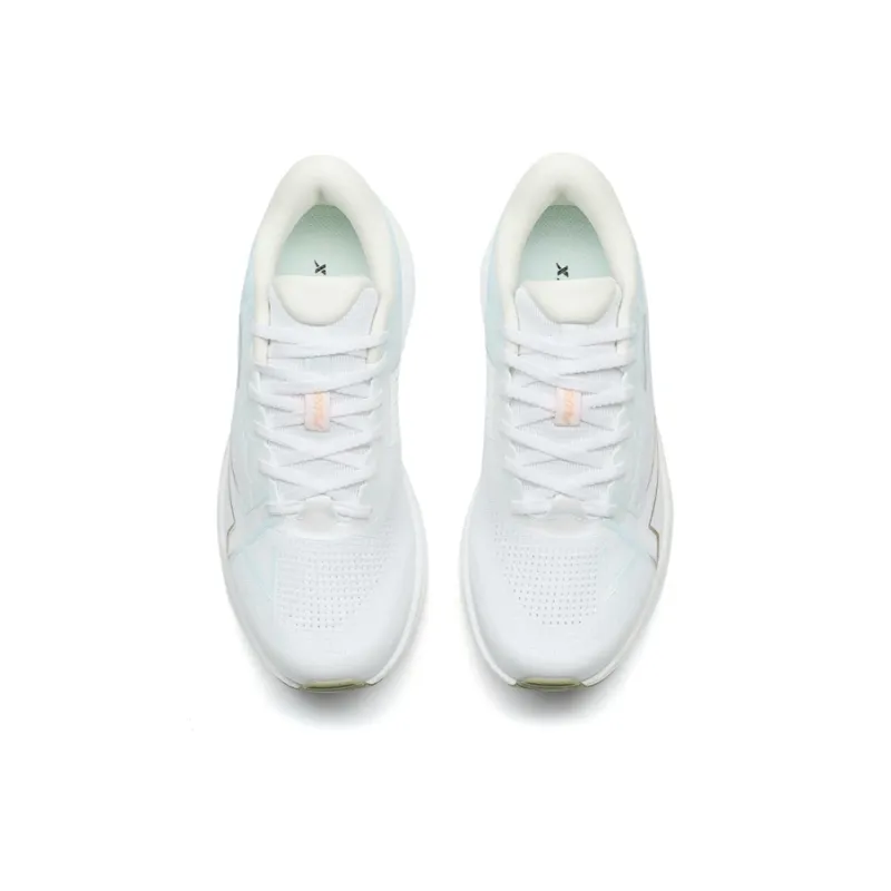 XTEP 2000km PLUS Cushioning, Slip Resistant, Rebound Low Top Training Sprint Running Shoes Women's White-3