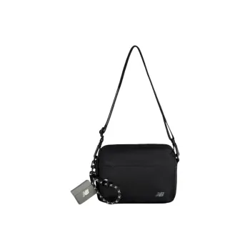 New Balance Fabric Crossbody Bag, Shoulder Bag Unisex Black