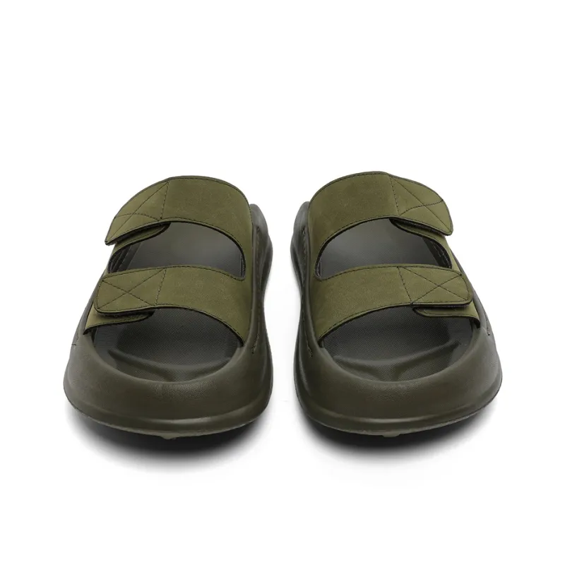 Ignition Slip Resistant Abrasion Resistant Slide Slippers Men's Olive Green-2