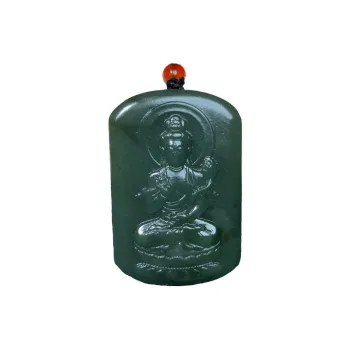 BUDOUXIAOAI Pendants Green Jade Unisex