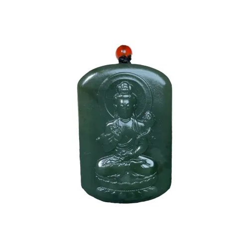 BUDOUXIAOAI Pendants Green Jade Unisex