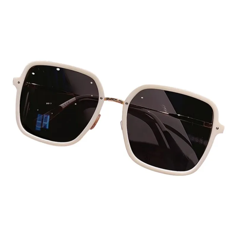 PRETTYALLUSION PC Metal Square Sunglasses Women's-0