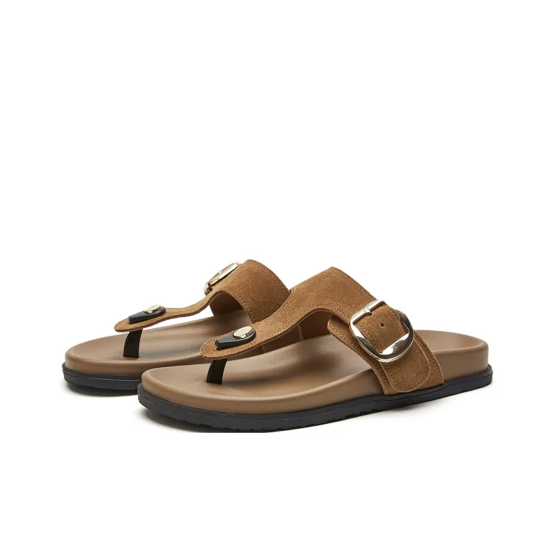 JOSINY Quiet Odor Resistant Slip Resistant Quick Dry Flip Flops Women's-10