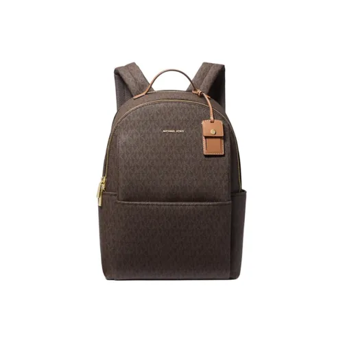 MICHAEL KORS Coated Canvas Chartreuse Tubas Women's Brown & Oak