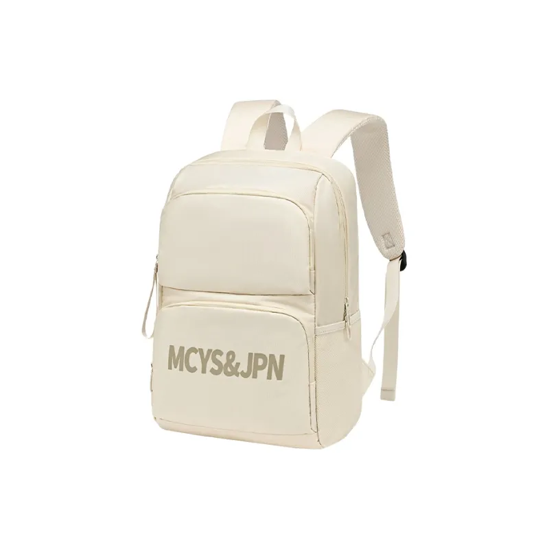 Yohji Kimura Oxford Backpack Unisex Beige/Black-1