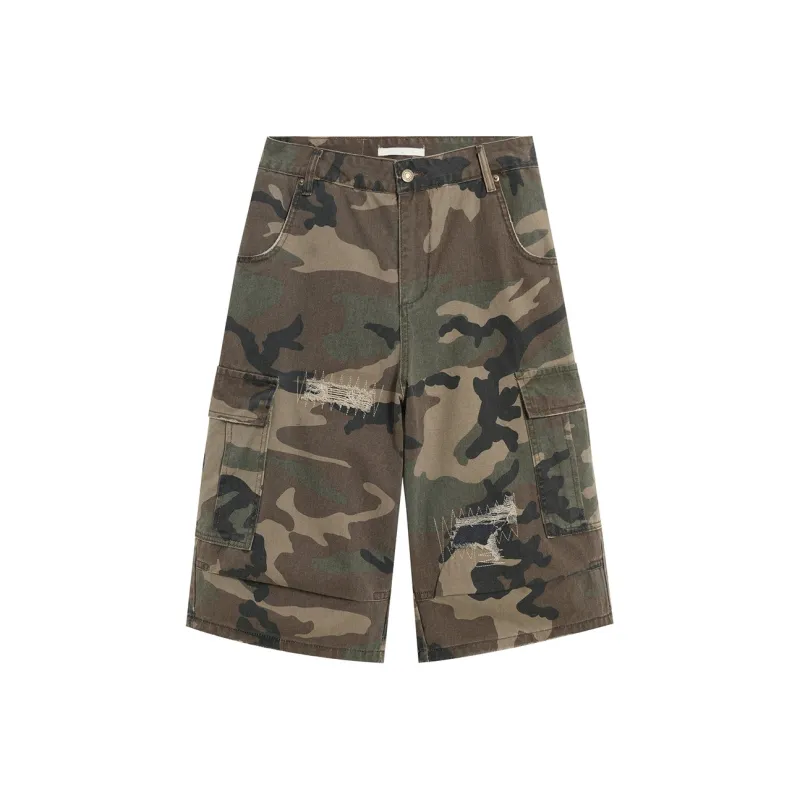 Zomuros Denim Shorts Unisex Camouflage-3