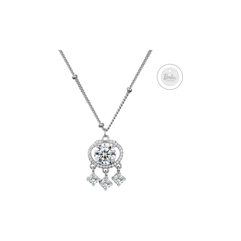 Barbie S925 Silver Necklaces Women's Silver-1